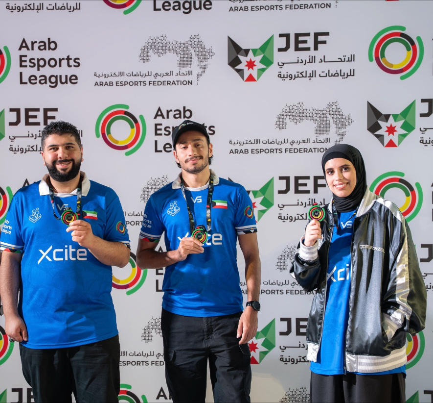 Clear Vision Esports team lifting championship trophy